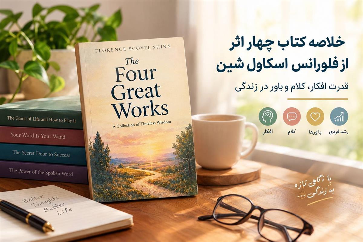 خلاصه کتاب چهار اثر از فلورانس اسکاول شین؛ قدرت افکار، کلام و باور در زندگی